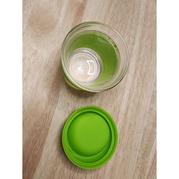 JOCO Reusable Glass Coffee Cup 8 oz – Green Lid & Gripper – Eco-Friendly - Picture 5 of 6